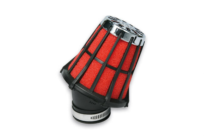 047593.50 Filtro Aria Red Filter E5 Con ø 38 Per Carburatori Phva / Phbn 12-14-16-17,5 - Mikuni Neromalossi
